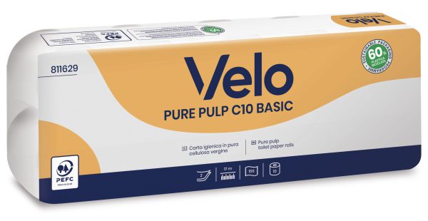 CARTA IGIENICA VELO PURE PULP C10 BASIC pz. 10X12