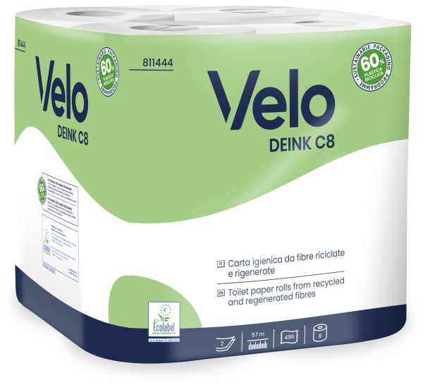 CARTA IGIENICA VELO DEINK C8M pz. 8X6