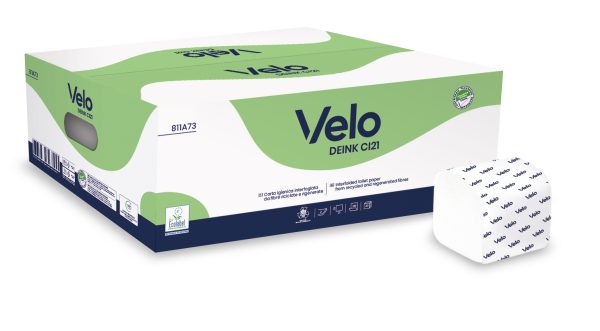 CARTA IGIENICA INTERFOGLIATA VELO DEINK CI21 pz. 210X40