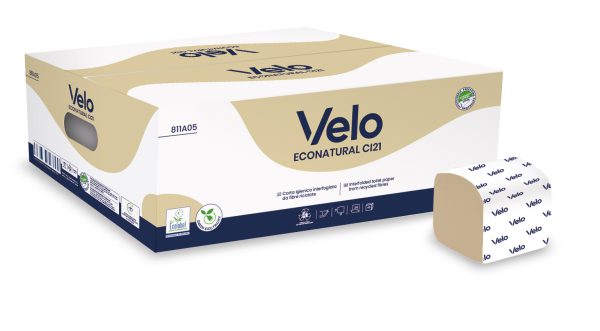 CARTA IGIENICA INTERFOGLIATA VELO NATURAL CI21 pz. 210X40