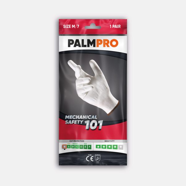 GUANTO NPU BIANCO PALMPRO 101 tg. 9 pz. 10