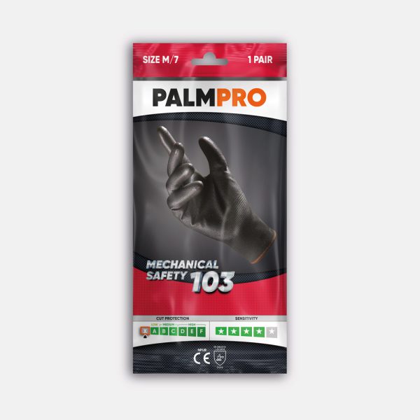 GUANTO NPU NERO PALMPRO 103 tg. 8 pz. 10