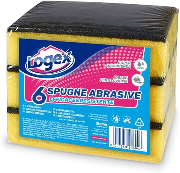 LOGEX PROFESSIONAL TAMPONE ABRASIVO 6 pz.
